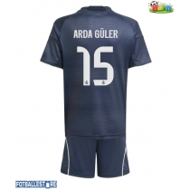 Real Madrid Arda Guler #15 Bortedraktsett Barn 2025-26 Kortermet (+ Korte bukser)